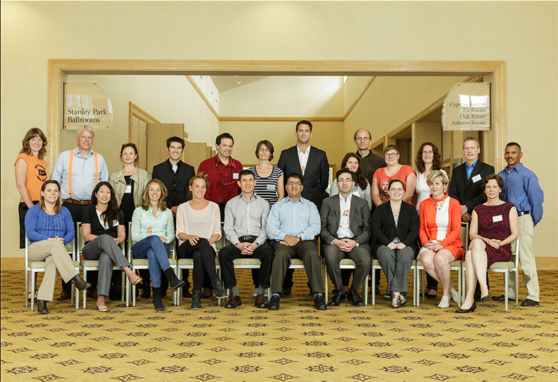 Conference group photo taken in Vancouver at the Westin Bayshore