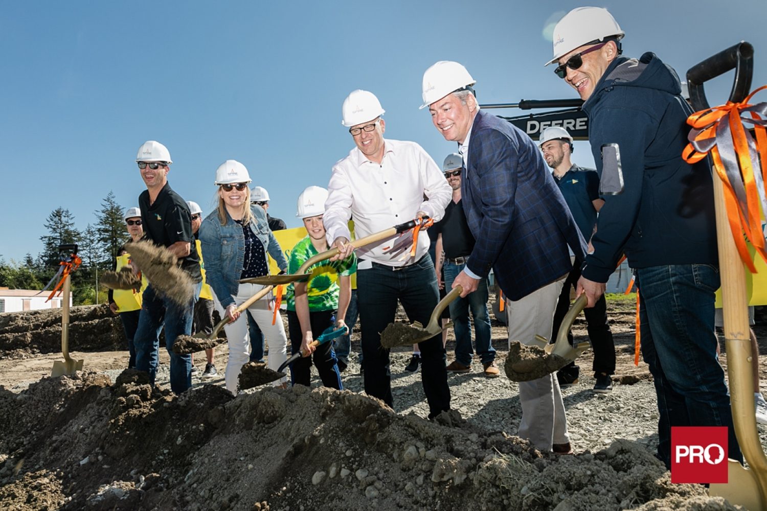 corporate ground breaking event photo