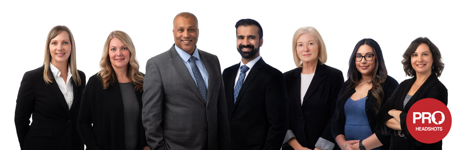 Abbotsford Law firm group photos on bright white